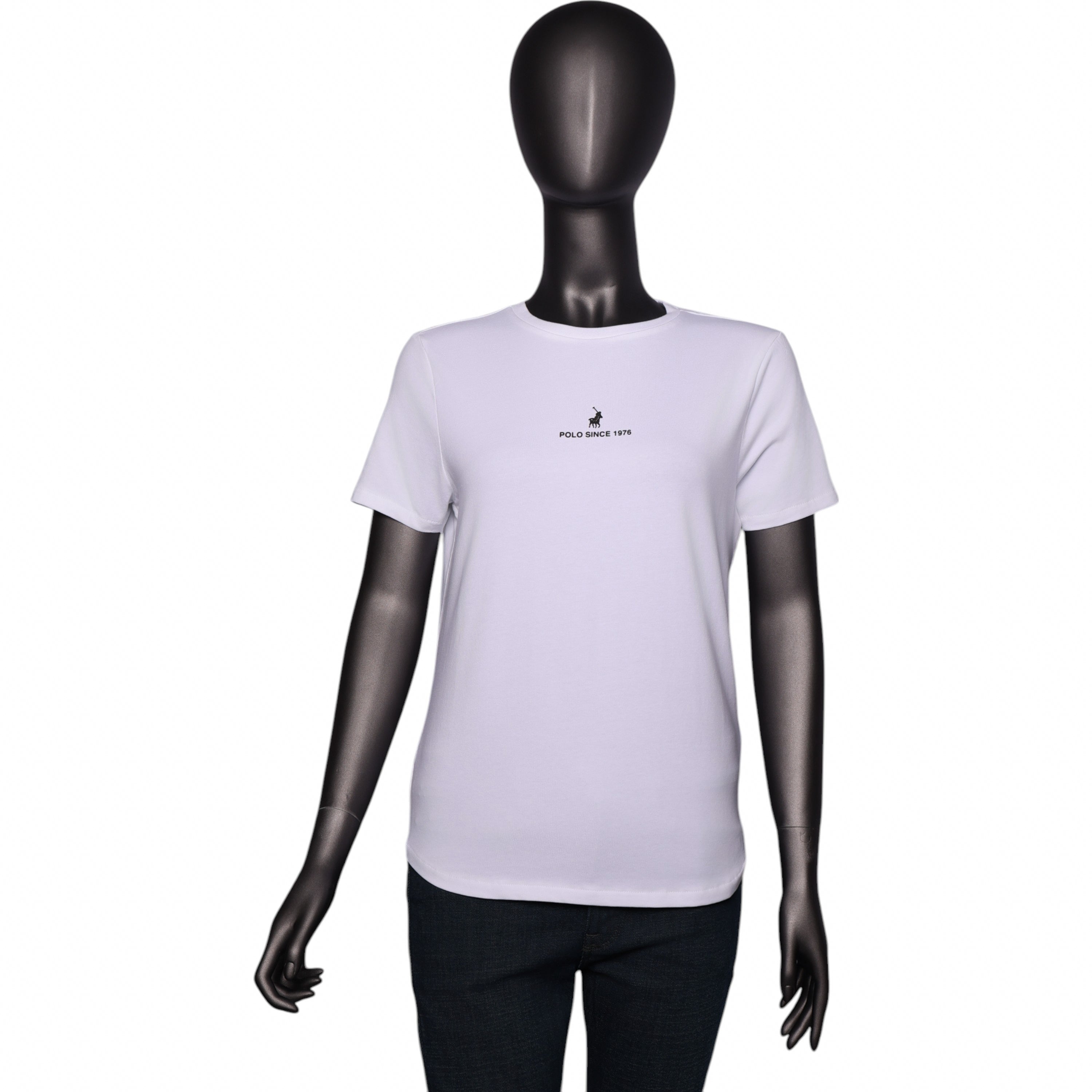 Polo T-Shirt Ladies Anele Logo White